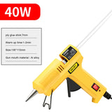 DELI 80W Hot Melt Glue Gun Set With Glue Stick Industrial Mini 20W Glue Guns Thermo Electric Heat Temperature Repair Tool