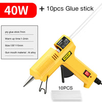 DELI 80W Hot Melt Glue Gun Set With Glue Stick Industrial Mini 20W Glue Guns Thermo Electric Heat Temperature Repair Tool