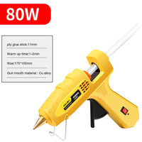 DELI 80W Hot Melt Glue Gun Set With Glue Stick Industrial Mini 20W Glue Guns Thermo Electric Heat Temperature Repair Tool