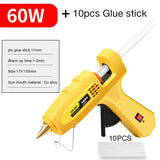 DELI 80W Hot Melt Glue Gun Set With Glue Stick Industrial Mini 20W Glue Guns Thermo Electric Heat Temperature Repair Tool