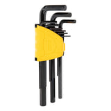 DELI 9pcsL Type Double-End Screwdriver Hex Wrench End Hex Key Set Ball End Hex Key with Black Finish Set Repair Hand Tool Set