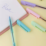 DELI Cute Ballpoint Pen Macaroon Color Blue Ink 0.7 mm Smooth Writing Tools School Ball Point Pen