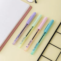 DELI Cute Ballpoint Pen Macaroon Color Mini Tip 0.7mm Blue Ink Smooth Writing Tools School Ball Point Pen