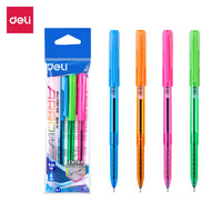 DELI Cute Ballpoint Pen Macaroon Color Mini Tip 0.7mm Blue Ink Smooth Writing Tools School Ball Point Pen