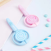 DELI DIY Craft Scissors Lovely Lollipop Shaped Safty Scissors for Kids Children Students Paper Cutting Tool