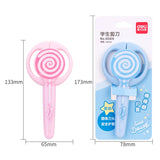 DELI DIY Craft Scissors Lovely Lollipop Shaped Safty Scissors for Kids Children Students Paper Cutting Tool