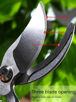 DELI Durable Pruning Shear Garden Tools Safety Labor saving High Carbon Steel scissors Gardening Plant Sharp Branch Pruners