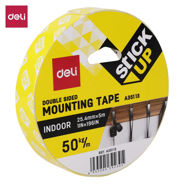 Deli Double Sided Adhesive Tape School Office Stationery 6MMx8M Tape Glue  Roller двухсторонний скотч for Scrapbooking