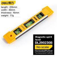 DELI High Precision Strong Magnetic Spirit Level Digital Inclinometer Protractor Adjustable Goniometer Angle Slope Meter Ruler