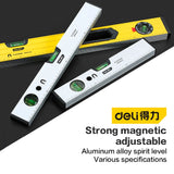 DELI High Precision Strong Magnetic Spirit Level Digital Inclinometer Protractor Adjustable Goniometer Angle Slope Meter Ruler