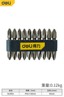 DELI Impact Strong Magnetic Batch Head Cross High Hardness Hand Drill Bit Screw Electric Screwdriver Set 50 65 100 150mm