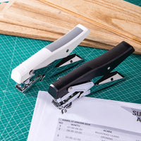 DELI Long Arm Stapler Plier Stapler Machine Black Grey Color Metal Structure Paper Sewing Machine Office Stationery