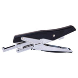 DELI Long Arm Stapler Plier Stapler Machine Black Grey Color Metal Structure Paper Sewing Machine Office Stationery