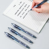 DELI Office Gel Pen 0.5mm Blue Black Red Gel Ink Pens Fast Dry Smooth Ink Soft Grip Writing Tools Stationery School Supply