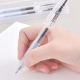 DELI Retractable Gel Ink Pens Black Blue Bullet Tip Office Writing Pen 0.5 mm Replaceable Refills School Supplies