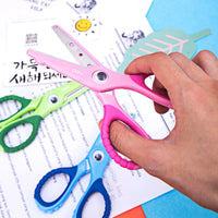 DELI School Scissors Soft-touch Croco 134mm Safe scissor for kids & student stationery cute hand craft scissors paper