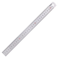 DELI Stainless Steel Straight Ruler Precision 15-30CM Flat Thick Metal Measuring Scale Tools Office Supplies