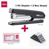 DELI Stapler 10 # Metal base durable stapler 0229 stationery office supply staples office accessories