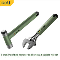 DELI green 2/8 Pcs Multitool Sets Installation Nail Hammer Tape Measuring Home Wrench/Pliers/screwdriver Hand Repair Tools Kits