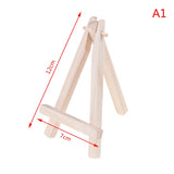 AOOKMIYA DIY Mini easel+Frame Set Pure Cotton Canvas Smooth and Practical Desktop Pure Pine Wood Frame Exhibition