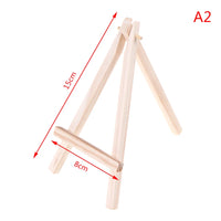 AOOKMIYA DIY Mini easel+Frame Set Pure Cotton Canvas Smooth and Practical Desktop Pure Pine Wood Frame Exhibition