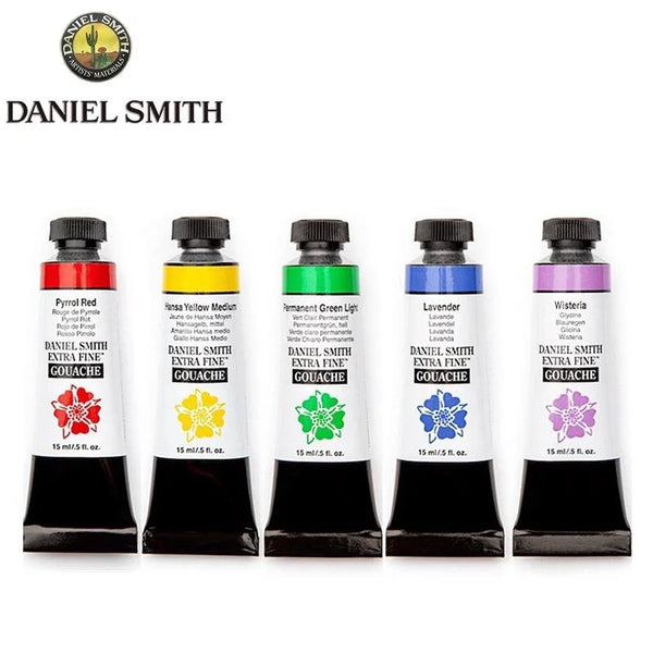 Daniel Smith-Tinta Aquarela Extra Fina, Pintura Tubo Acuarelas, Suprimentos de Desenho do Artista, Mineral Natural Original, 15ml