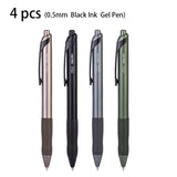 Deli 0.5mm 4pcs Black Ink Gel Pen Stationery For Writing High-quality Pen Signing Pen School Student Supplies Office Supplies