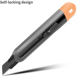 Deli 1/3 Pcs Utility Knife Set Multifunction Self-locking or Rebound Art Knife Sets Portable Office Home Courier Unboxing Knifes