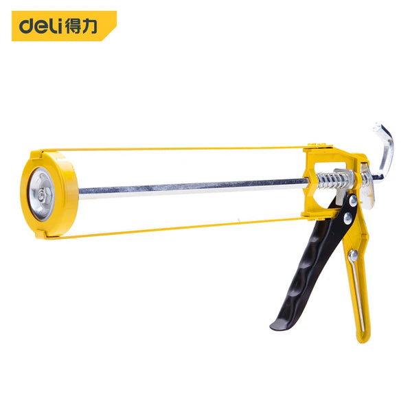 Deli 1 PCS 330x170mm Double Rod Glue Gun Portable Glue Change Design Multifunctional Simple One-button Hand Press Caulking Gun