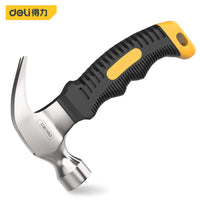 Deli 1 Pcs 250g Mini Hammer High Carbon Steel Material TPR Non-slip Handle Installation Nail Hammer Carpenter Portable Hand Tool