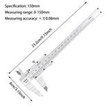 Deli 1 Pcs Vernier Caliper 0-150/0-200/0-300mm Carbon Steel Gauge Multifunctional Woodworking High Precision Measuring Tools