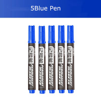 Deli 10/5PC/Lot Permenent Markers Pen 1.5MM Fine Point Waterproof Blue/Black/Red Ink Crude Nib маркеры for Office Stationery