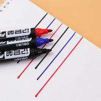 Deli 10/5PC/Lot Permenent Markers Pen 1.5MM Fine Point Waterproof Blue/Black/Red Ink Crude Nib маркеры for Office Stationery