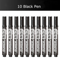 Deli 10/5PC/Lot Permenent Markers Pen 1.5MM Fine Point Waterproof Blue/Black/Red Ink Crude Nib маркеры for Office Stationery