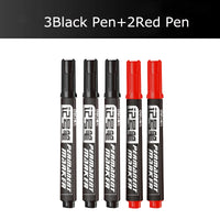 Deli 10/5PC/Lot Permenent Markers Pen 1.5MM Fine Point Waterproof Blue/Black/Red Ink Crude Nib маркеры for Office Stationery