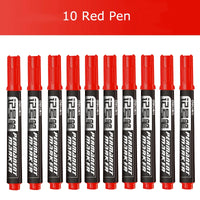 Deli 10/5PC/Lot Permenent Markers Pen 1.5MM Fine Point Waterproof Blue/Black/Red Ink Crude Nib маркеры for Office Stationery