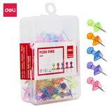 Deli 100pcs Push Pin Office School Supply E0030 E0031