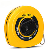 Deli 10M Tape Fiberglass Tape Measure Flexible Measurement Ruler Carpenter Measuring Meter Tape Measure Woodworking Tools