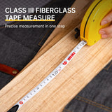 Deli 10M Tape Fiberglass Tape Measure Flexible Measurement Ruler Carpenter Measuring Meter Tape Measure Woodworking Tools