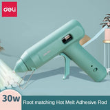 Deli 10W/30W glue gun mini hot melt glue gun electric temperature gun repair tool set with 7/10mm glue rod electric tool