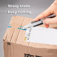 Deli 10pcs/box Knife Blade 18mm Width SK5 Metal Blade for Home School Art Craft Paper Box Cutting Utility Knife Tool stationery