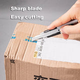 Deli 10pcs/box Knife Blade 18mm Width SK5 Metal Blade for Home School Art Craft Paper Box Cutting Utility Knife Tool stationery