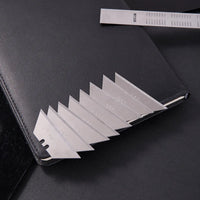 Deli 10pcs/box Knife Blade 19mm Width SK5 Metal Utility Knife Blades for Home School HandCraft Paper Box Cutting Trapezoid Blade