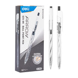 Deli 12 PCS Ballpoint Pen 0.7 MM Office Ball Pens 12PCS/Box Smoothing Writing Low Viscosity Ink Writing Pens Office Stationery