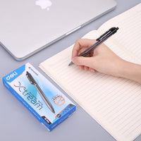 Deli 12 PCS Ballpoint Pen 0.7 MM Office Ball Pens 12PCS/Box Smoothing Writing Low Viscosity Ink Writing Pens Office Stationery