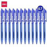 Deli 12 PCS/Box Ballpoint Pen 0.7 MM Office Ball Pens Smoothing Writing Low Viscosity Ink Writing Pens Office Stationery