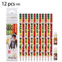 Deli 12pcs 2B/HB Harry Potter Hexagonal Wooden Pole Pencil Art Exam Sketch Painting Drawing School&Office Supplies Stationery