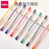 Deli 12pcs Set Ultra Quality Gel Pen Writing Neutral Pen Black Blue Red Ink Signature Pen Ballpoint For Office School Supplies