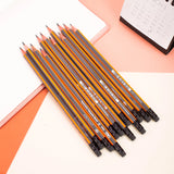 Deli 12pcs/lot Wooden Pencil HB Writing Drawing Sketch Examination Pencil School Stationery Art Supplies