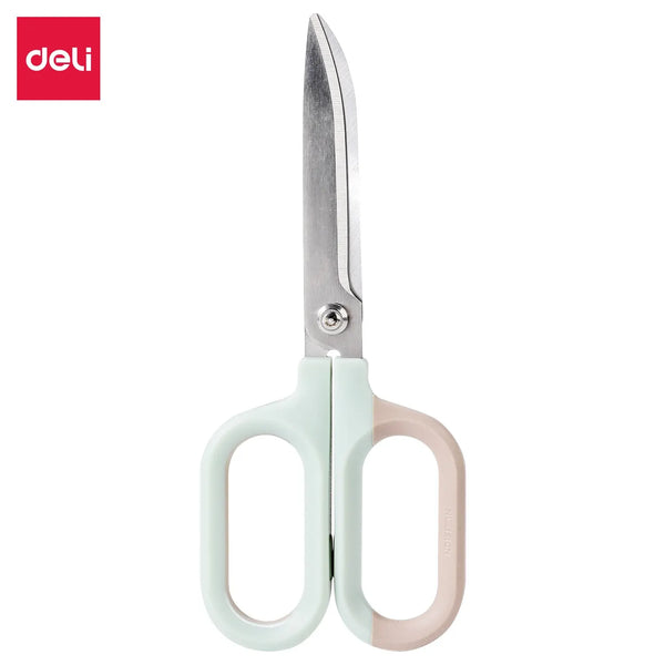 Deli 145mm Double Morandi Color Scissors Album Craft Desk Europe Style  Fashion for Stationary Scissors Student Office Stationery